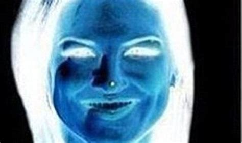 Magic Picture Stare At Dot On Blue Womans Face Then See A Stunning