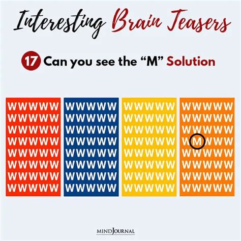 18 Interesting Brain Teasers How Sharp Are Your Eyes The Minds Journal