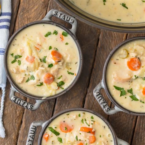 Maybe you would like to learn more about one of these? Creamy Chicken Soup - Simply Sated