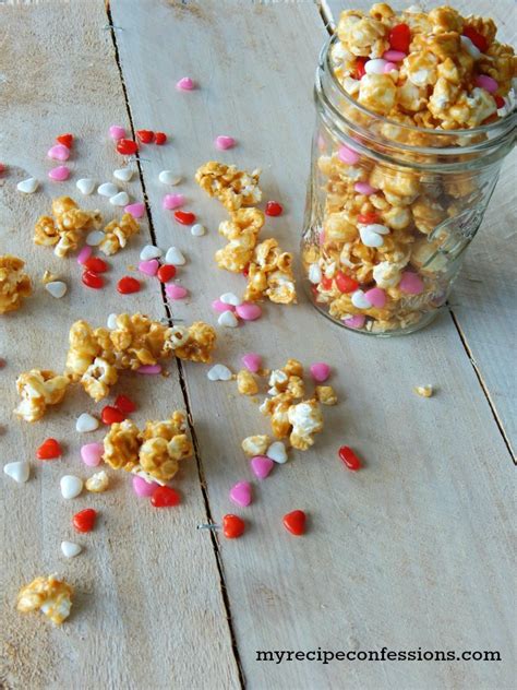 These are free popcorn printables so you can diy and know how to make a popcorn box popcorn box templates enable you to create a beautiful wrapping to hold popcorns. Easy Valentine's Day Caramel Popcorn - My Recipe Confessions