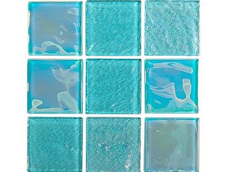 National Pool Tile Equinox 2x2 Glass Tile Icy Teal