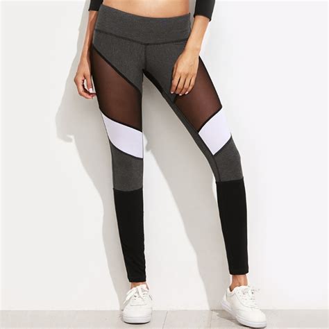 Mesh Patchwork Leggings Aoy Yoga Quality Yoga Leggings Clothes And Accessories