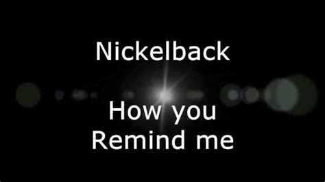 nickelback how you remind me lyrics hd chords chordify