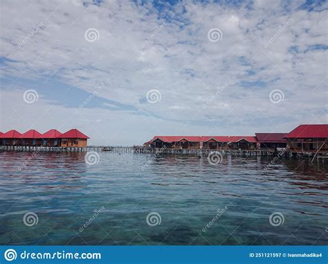 Derawan Island Is One Of Three Hidden Place In East Kalimantan Stock