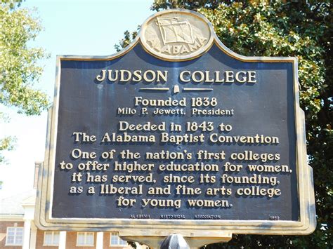 Judson College Historic Marker Marion Alabama Jimmy Emerson Dvm