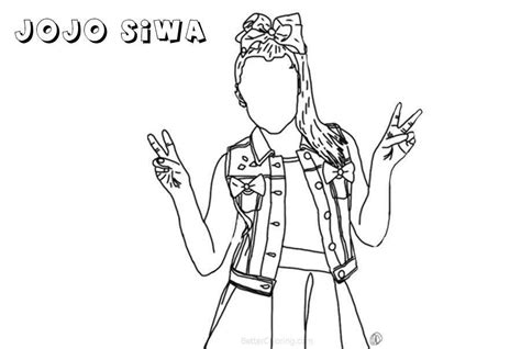 Your child will love coloring his favorite zoo animals. Dancer Jojo Siwa Coloring Pages Hand Drawing | Coloring ...