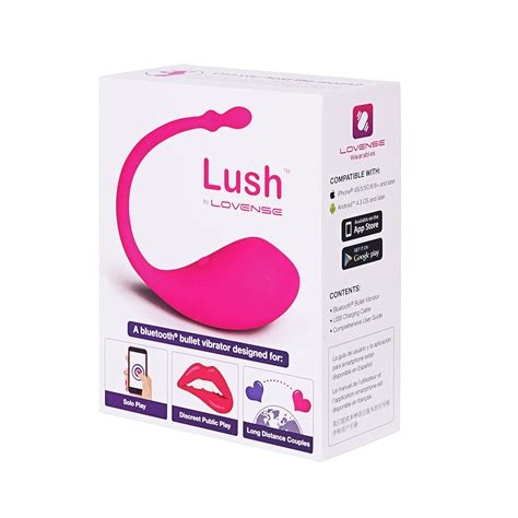 Lovense Lush Bluetooth Remote Control Bullet Vibrator Powerful Pink
