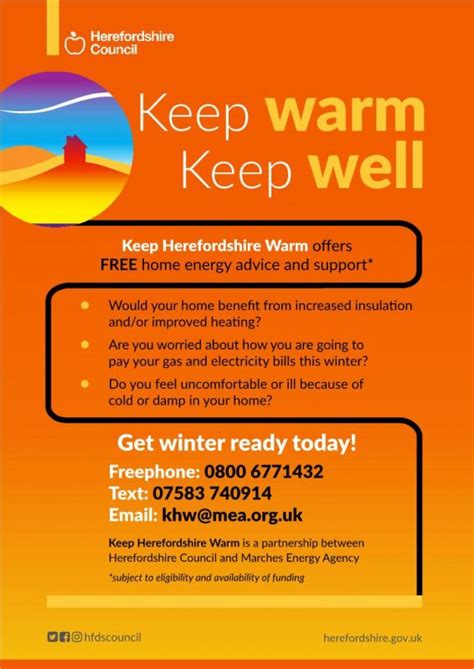 keep warm keep well credenhill parish council