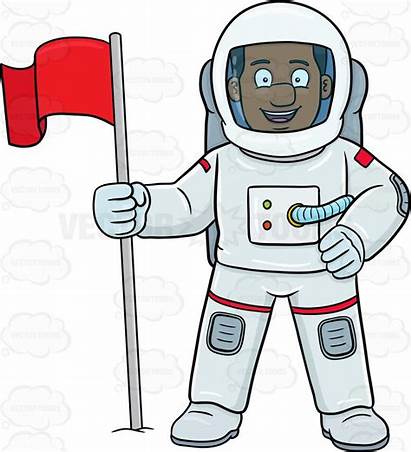 Astronaut Clipart Flag Male Preschool Astronauts Space