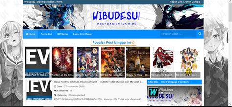 Daftar Rekomendasi Situs Download Anime Subtitle Indonesia Terbaik
