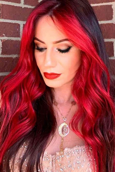 Black To Red Hair Ombre