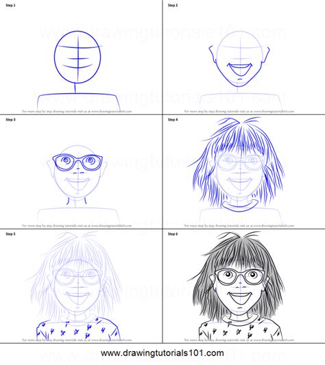 Join our mailing list and receive a free printable! How to Draw Junie B from Junie B. Jones printable step by step drawing sheet ...