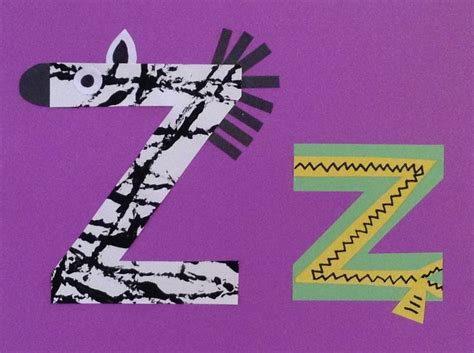 Z Is For Zebra And Zipper Alphabet Art Art Curriculum Letter Z