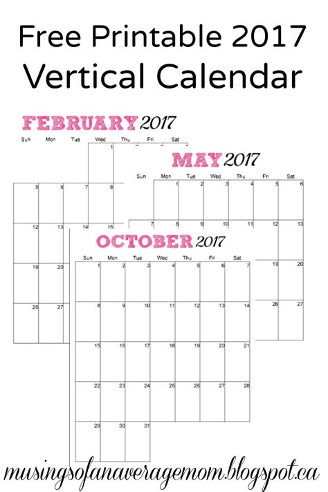 Printable Calendar Vertical Printable World Holiday
