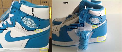 Real Vs Fake Air Jordan 1 High Og Unc