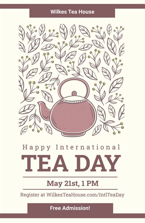 Free Tea Day Templates And Examples Edit Online And Download