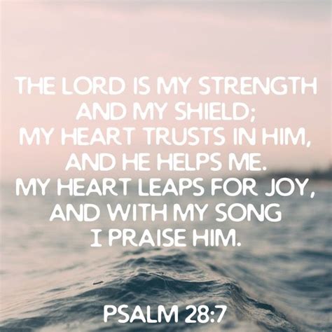 Psalm 287 Psalms Psalm 28 7 Hope Scripture