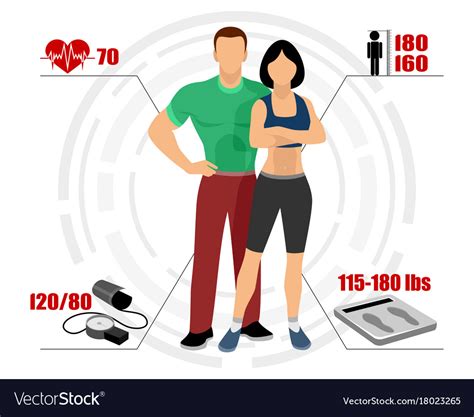 Infographics Healthy Body Royalty Free Vector Image
