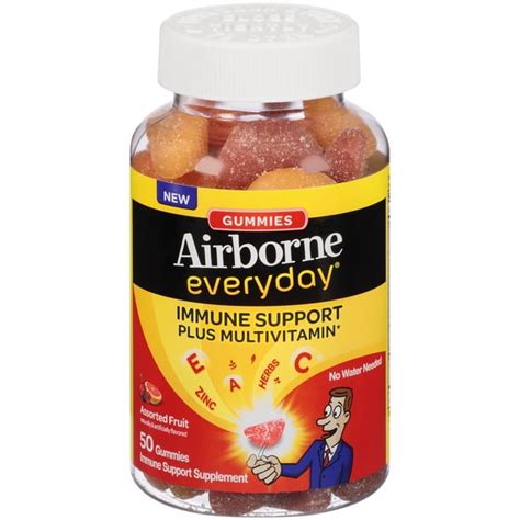 Airborne Everyday Chewable Gummies Immune Support Plus Multivitamin