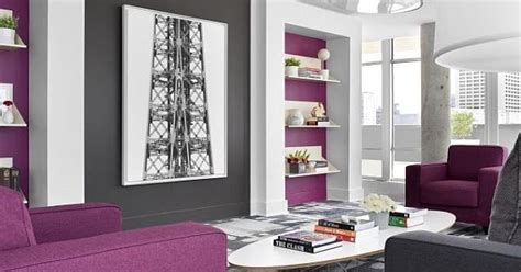 warna cat ruang tamu  warna ungu muda  modern  minimalis