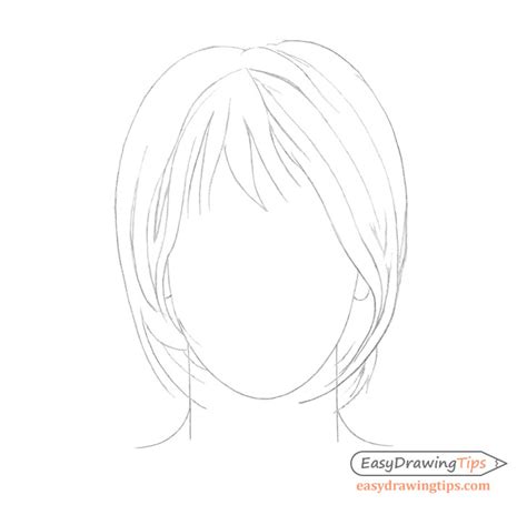 How To Draw Anime Girl Hair Step By Step For Beginners