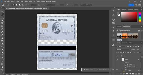 Usa Chase Bank Amex Platinum Card Template In Psd Format Fakedocshop