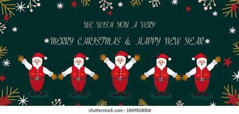 We Wish You Very Merry Christmas Stock Vector Royalty Free 1849818004
