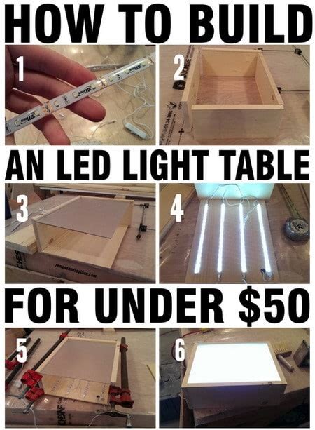 How To Build An Led Light Table With Wood And Led Strips