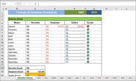 Planilha De Controle De Despesas Dom Sticas Tudo Excel