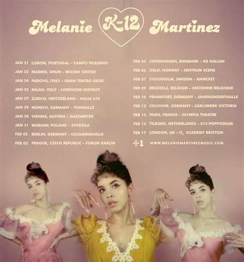 Get the latest tour, music, videos from melanie martinez. K-12 Tour Part 2 | Melanie Martinez Wiki | Fandom