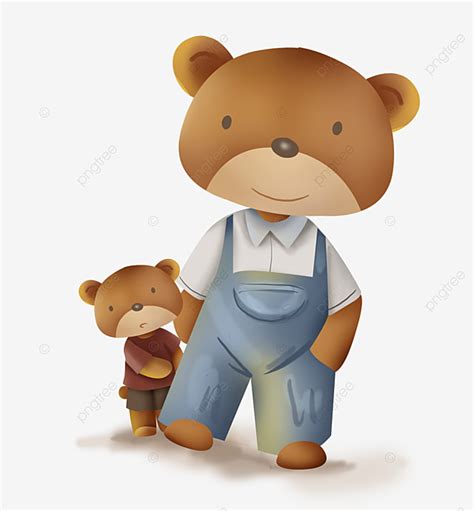 Oso Pardo Padre E Hijo Feliz Oso Pardo Feliz Oso Padre E Hijo Oso Padre