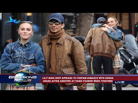 Lily Rose Depp Appears To Confirm Romance With Singer Shake After