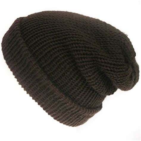 Dark Brown Beanie Hat Slouchy Beanie Handcrafted Fashion Handmade Fashion Dreadlock Accessories