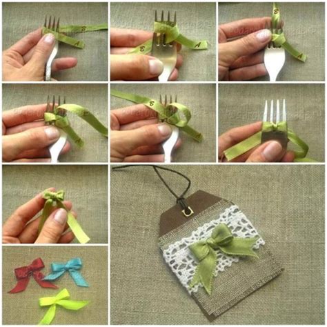 How To Make Bows With A Fork Diy Tag