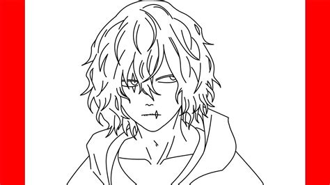 How To Draw Shigaraki Tomura From My Hero Academia Step By Step Drawing Youtube