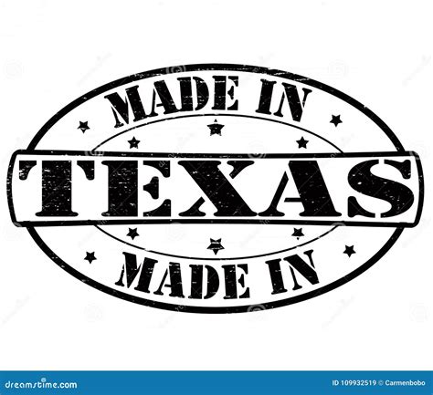 Made In Texas Stock Illustration Illustration Of Symbol 109932519