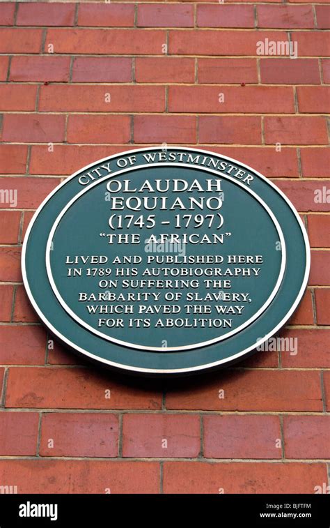 City Of Westminster Plaque Marking A Home Of Olaudah Equiano The