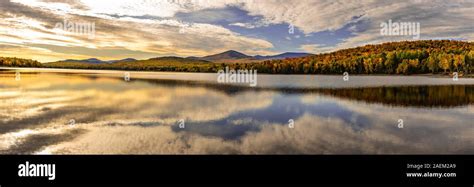 A Beautiful Maine Autumn Sunrise Stock Photo Alamy