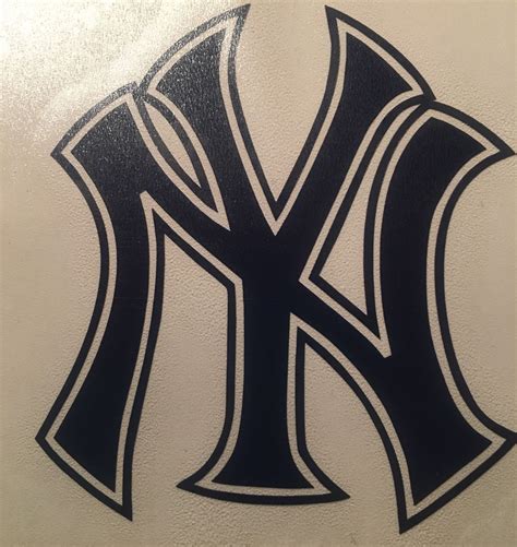 New York Yankees Baseball 2 Decals 3125x40 Vinyl Etsy
