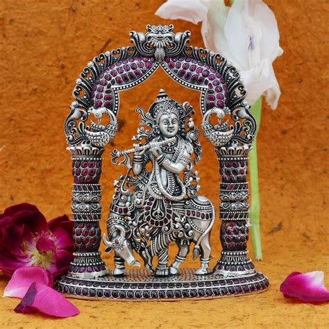 Buy A Krishna Silver Idol From 925silverjaipur