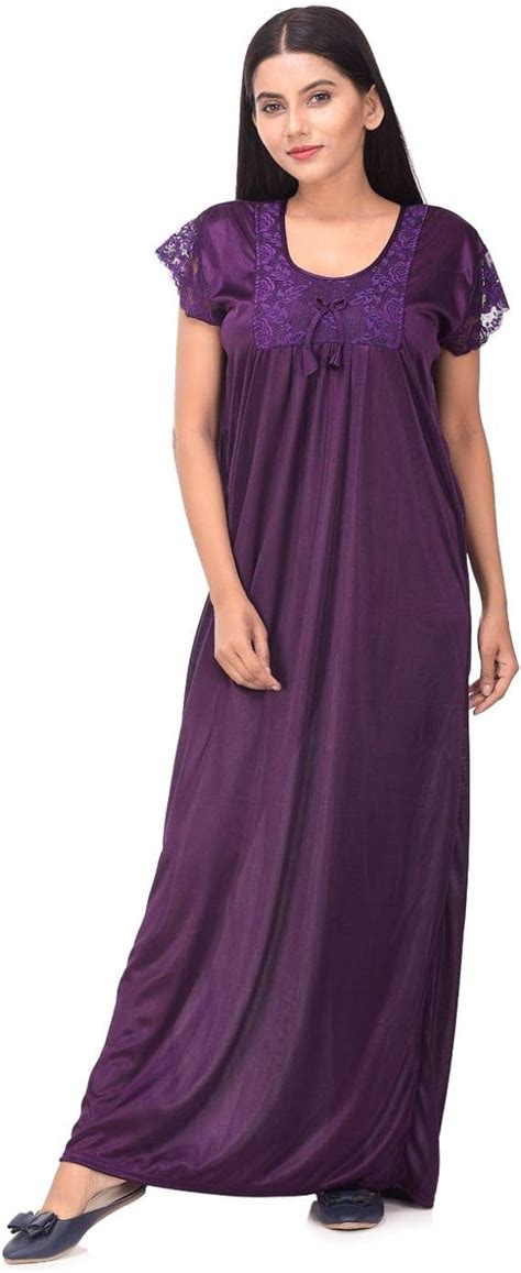 Apratim Satin Women Nightwear Gown Sexy Nighties Nighty Sleepwear Long Skirt Maxi Nightdress 03