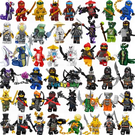 ninjago minifigures set ninja movie jay zane kai lloyd nya cole building blocks toys ts