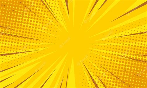 Premium Vector Comic Yellow Abstract Burst Background