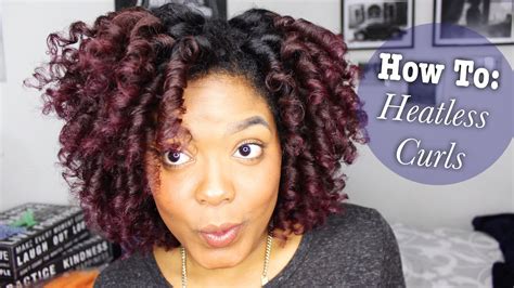 No matter what your hair looks like naturally, avoid hair products with sulfates. How To: Heatless Curls on Natural Hair - YouTube