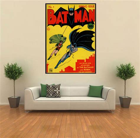 Batman Vintage Superhero Comic Book Poster Art — Museum Outlets