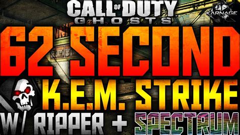 Cod Ghosts 62 Second Kem Strike W Ripper Spectrum Camo Youtube