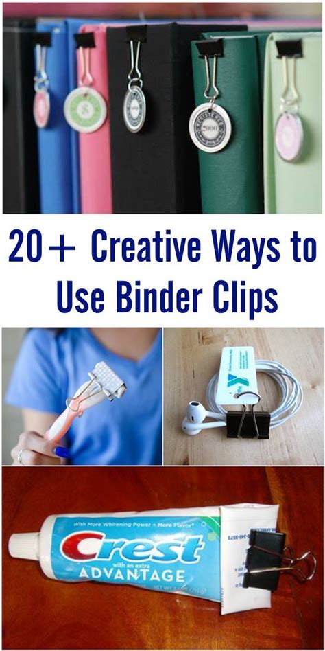 20 Creative Ways To Use Binder Clips Just Healthy Way