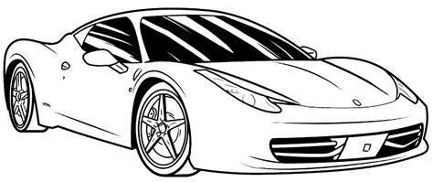 Desenhos De Carros Ferrari Para Imprimir Zivya