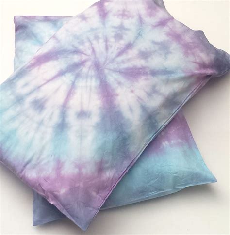 Tie Dye Pillowcases Blue X2 Unique T For Him Etsy