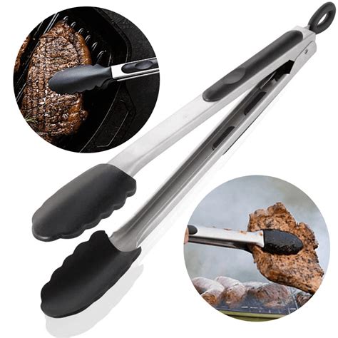 Kitchen Cooking Tongs With F High Heat Resistant Non Stick